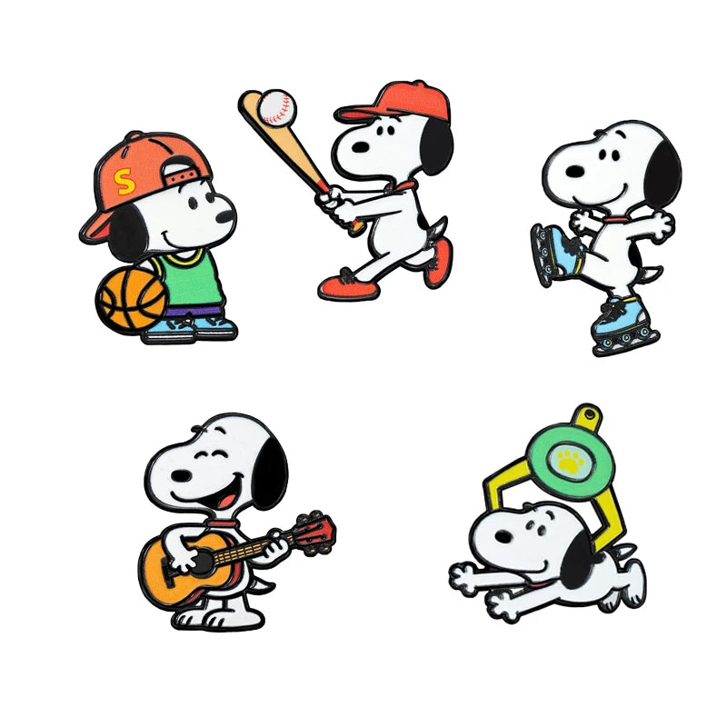 2026 Leisure and Sports Dog Cute Enamel Pin Set Cartoon Brooch Lapel Pins for Backpack Clothes Badge Cute Fans Gift