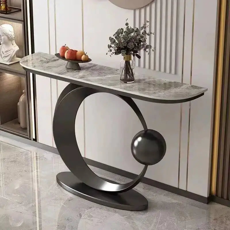 Luxury Modern Console Nordic Table Midcentry Center Lobby Console Table Hallway Entrance Wohnzimmer Tisch Living Room Furniture