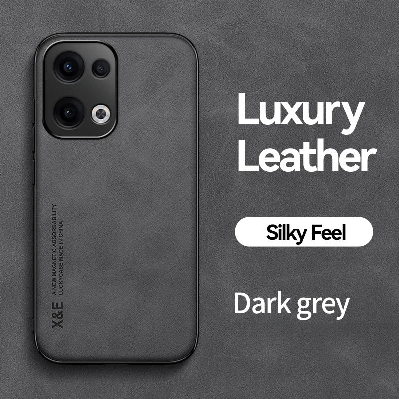 Funda For Oppo Reno 13 Pro 13F 4G 5G Case Car Magnetic Holder Leather Phone Case for Reno13 13pro 5G Soft Frame Shockproof Cover