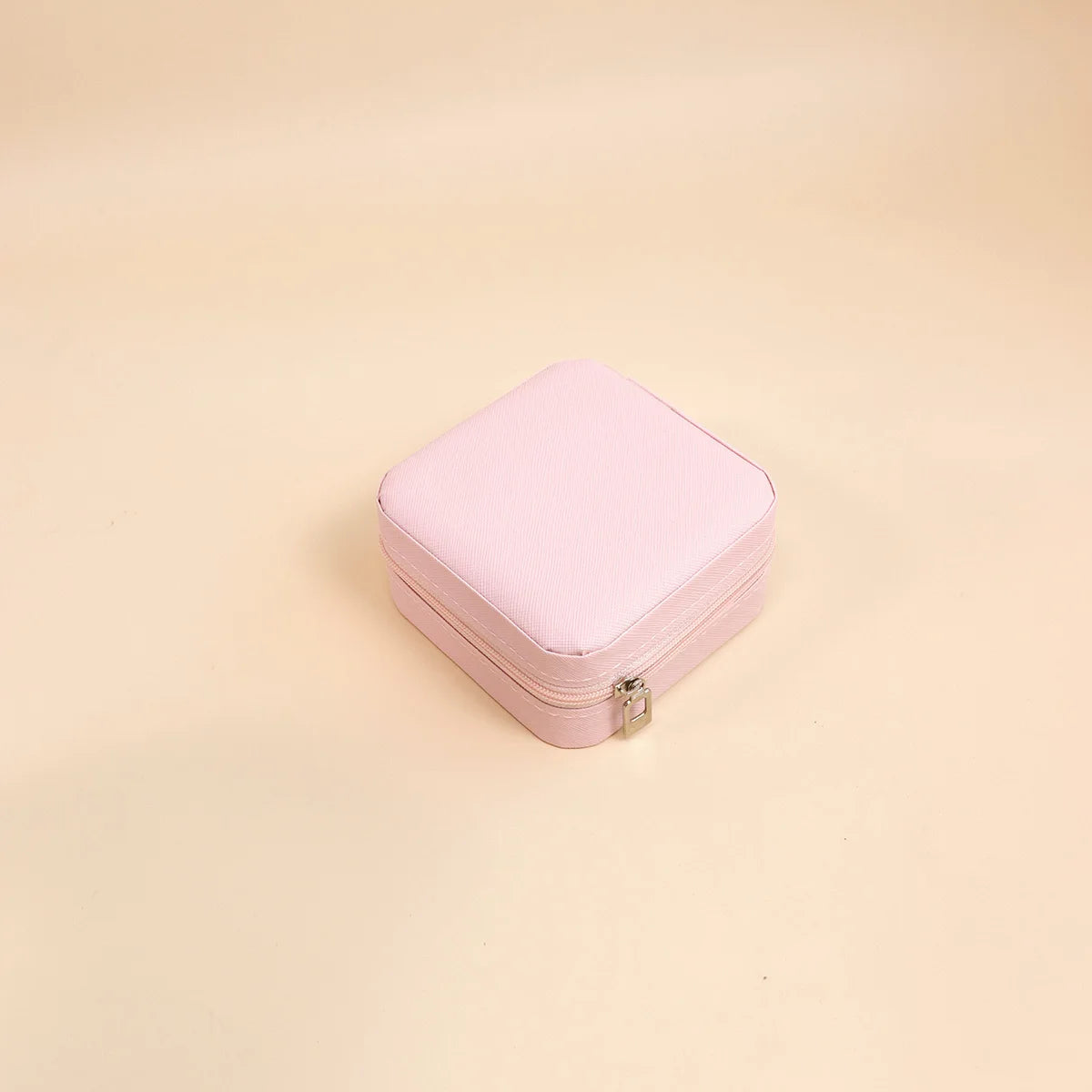 Mini jewelry storage box portable family travel earrings necklace storage box female ring organizer PU leather display box