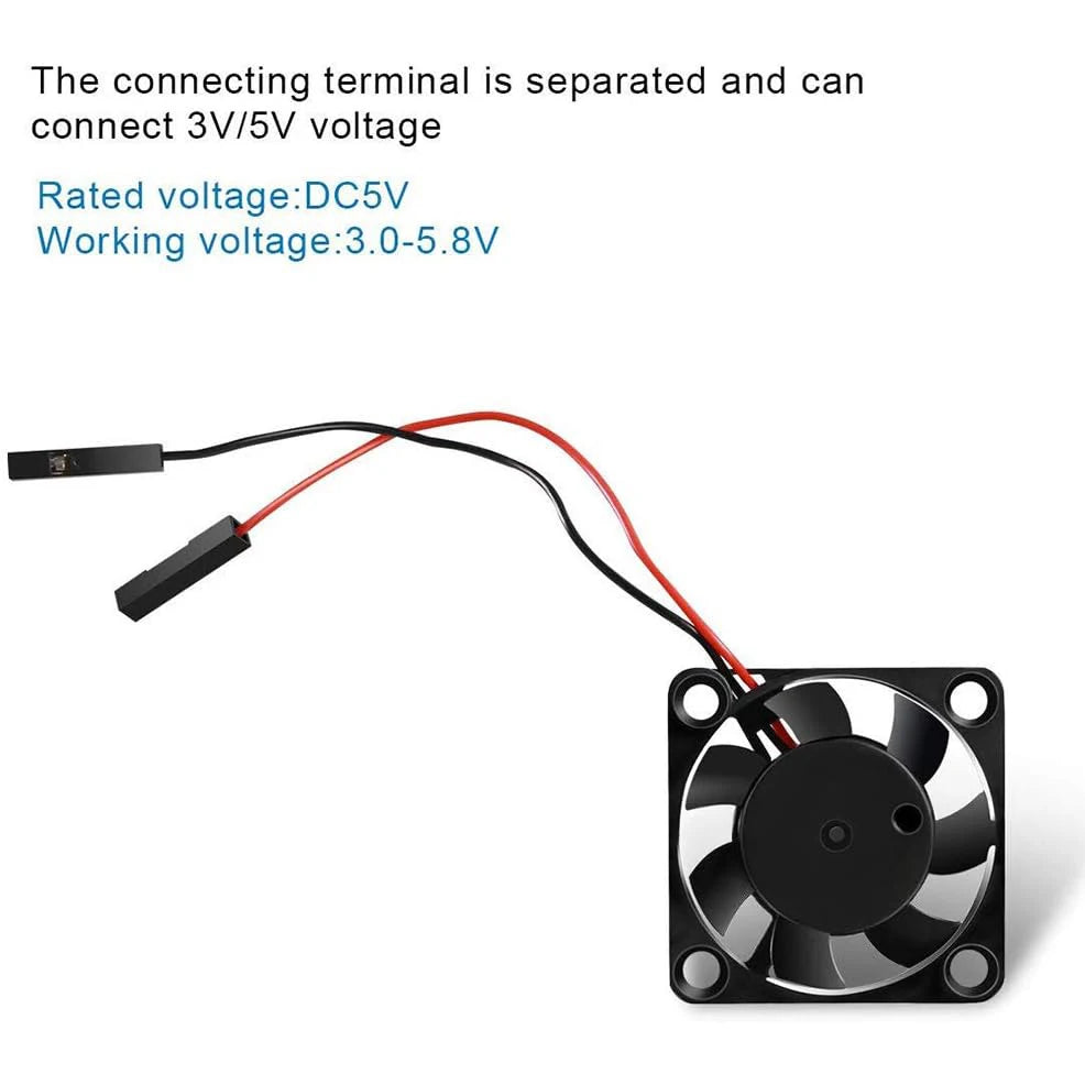 4pcs 3007 Fan for Raspberry Pi 5 30x30x7mm Cooler Fan Pi Brushless Cooling Fan 30MM 1.18in 3.3V 5V DC Quiet Fan for motor