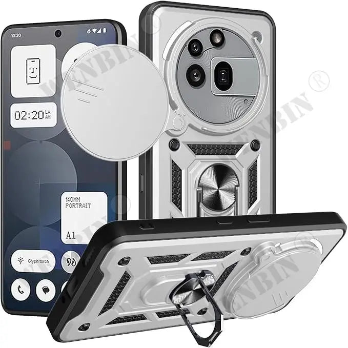 Case For Nothing Phone 3 3a Pro 2a Cover Lens Protection With Ring Magnetic Holder Coque Fundas