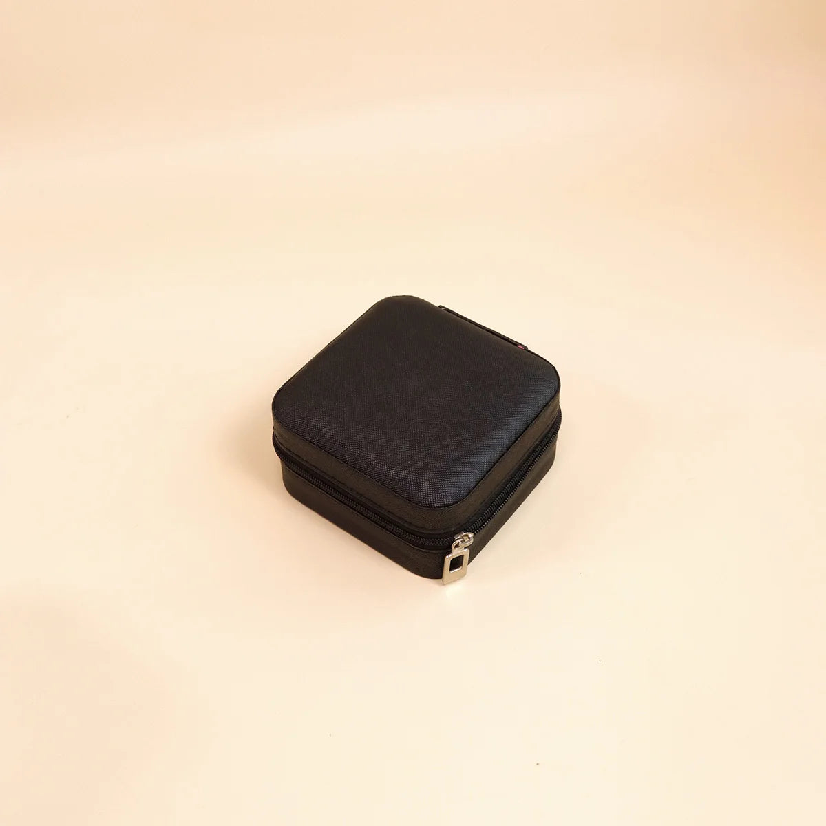 Mini jewelry storage box portable family travel earrings necklace storage box female ring organizer PU leather display box