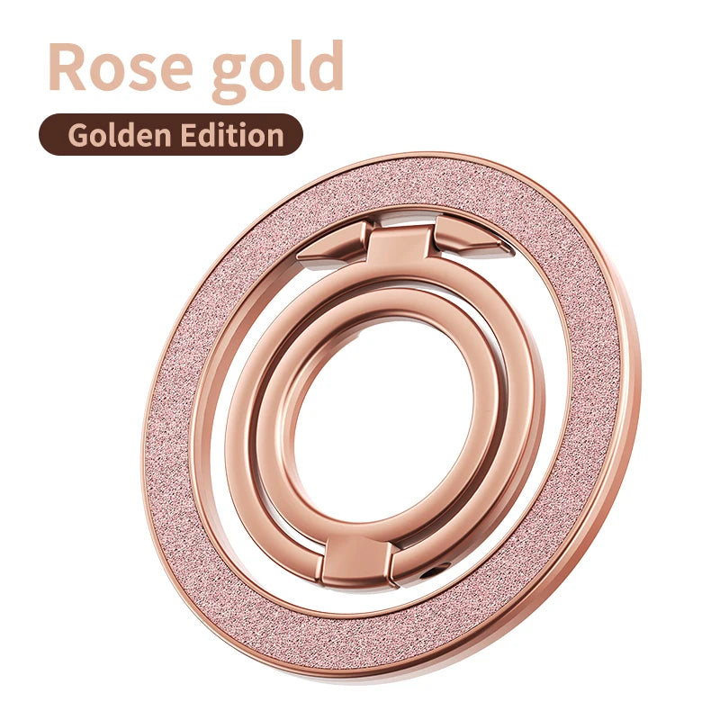Mobile Phone Strong Magnetic Holder for Magsafe Double-sided Magnet Stand Portable Folding Ring Bracket for Xiaomi iPhone 14 15