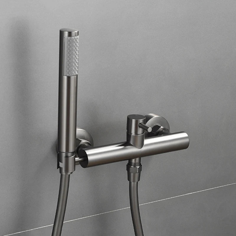 Rose Gold Bathroom Shower Faucet Set Wall Mounted Brush Gold Shower Faucet Black Bathroom Cold And Hot Bath And Shower Mixer Tap