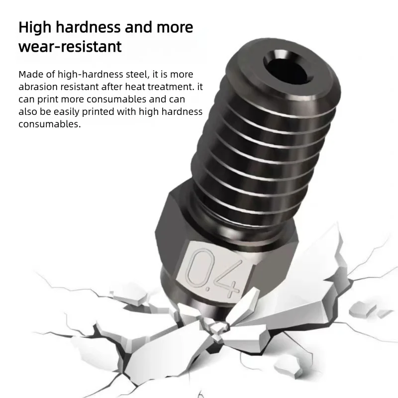 3D Printer High Speed Nozzle For ENDER 7 Spider Ender 3 V3 SE ender 5 S1 0.2 0.4 0.6 0.8 1.0mm 3D Printer Parts Nozzle 3/5/10pcs