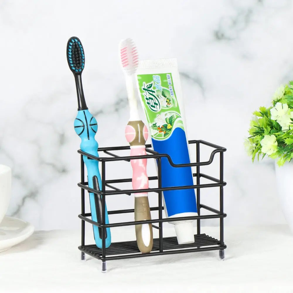 Multi-function Stainless Steel Rustproof Bathroom Toothbrush Holder Cosmetics Vanity Countertops Storage Rack