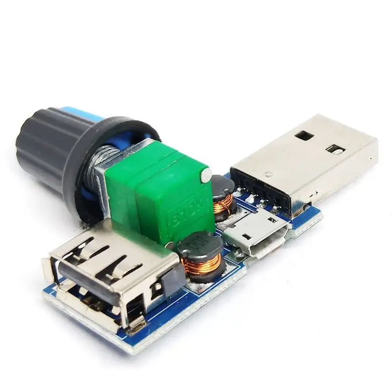 DC 4V-12V 5W XY-FS USB Fan Stepless Governor USB Fan Speed Controller Multi-Gear Auxiliary Cooling Tool