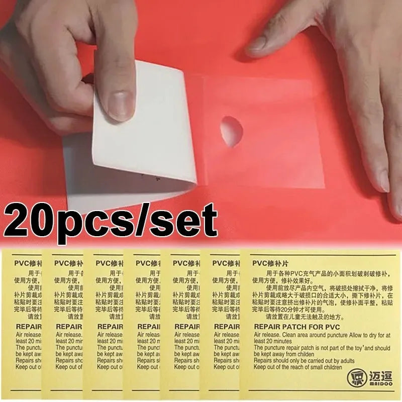 5/10/20pcs Waterproof Transparent Cloth Patches Outdoor Tent  Repair Tape PVC Self Adhesive Nylon Sticker for Repair Patch Tool
