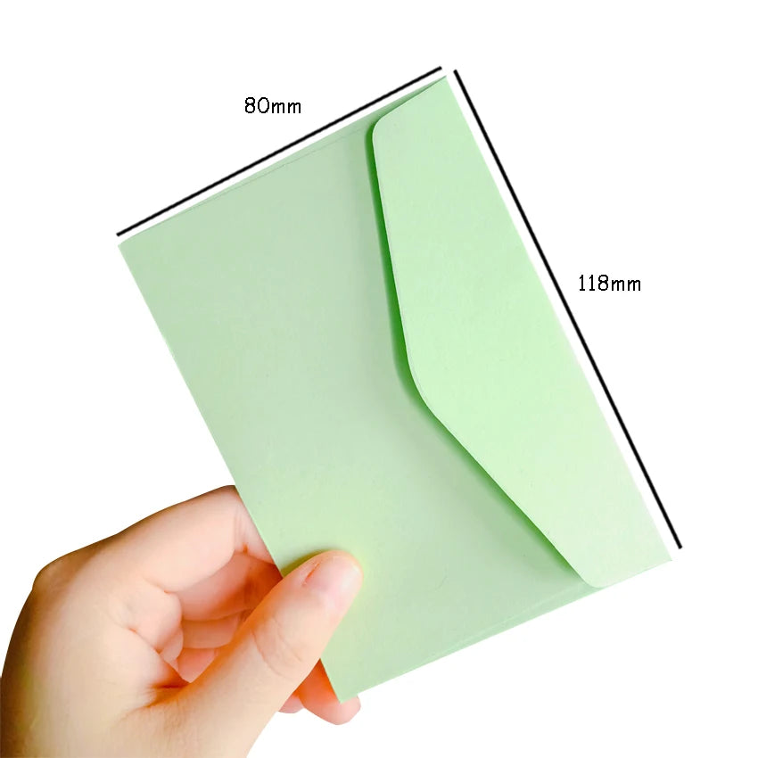 50pcs/lot  Candy color mini envelopes DIY Multifunction Craft Paper Envelope For Letter Paper Postcards School Material