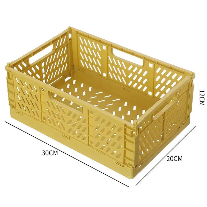Foldable Storage Basket Wardrobe Organizer Box Kitchen Bathroom Accessories Gadgets For Clothes Toy Spices Condiments Vegetables