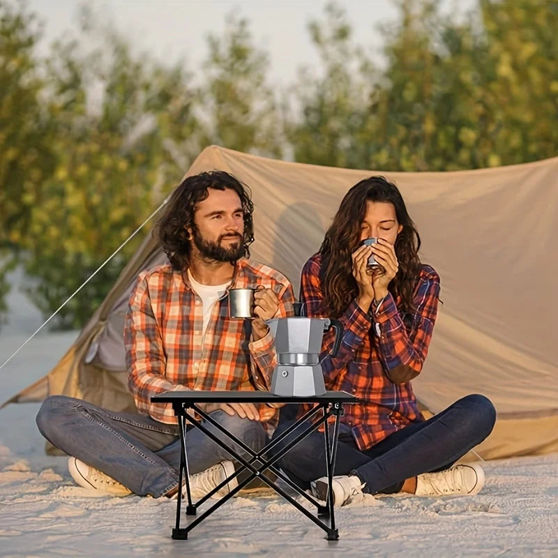 Folding Table Compact Collapsible Camping End Table Mini Beach Picnic Desk Portable Equipment Simple Small Table Outdoor Table