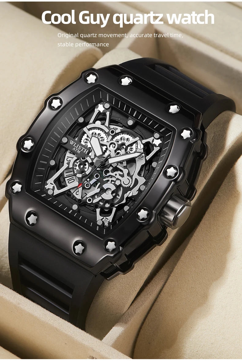 Brand Infantry Heavy Quartz Watch Creative Waterproof Hand Clock Men's Non-mechanical Sports Cool Gift Wristwatch