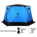 Thickened Winter Fishing Tents Oxford Cloth Windproof Warm Chimney Opening Tents Multifunctional Outdoor Camping Supplies