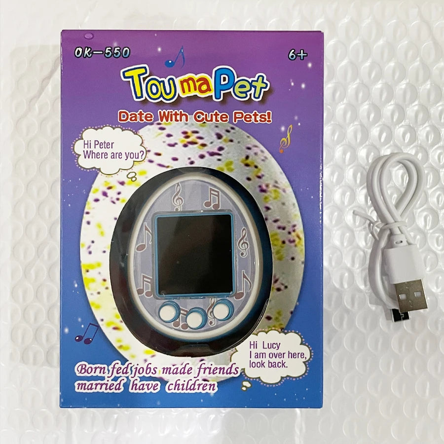 Tamagotchi QPET Virtual Network Electronic Pet Machine HD Colour Screen Game Machine Toy Children's Handheld Game Machine Gift