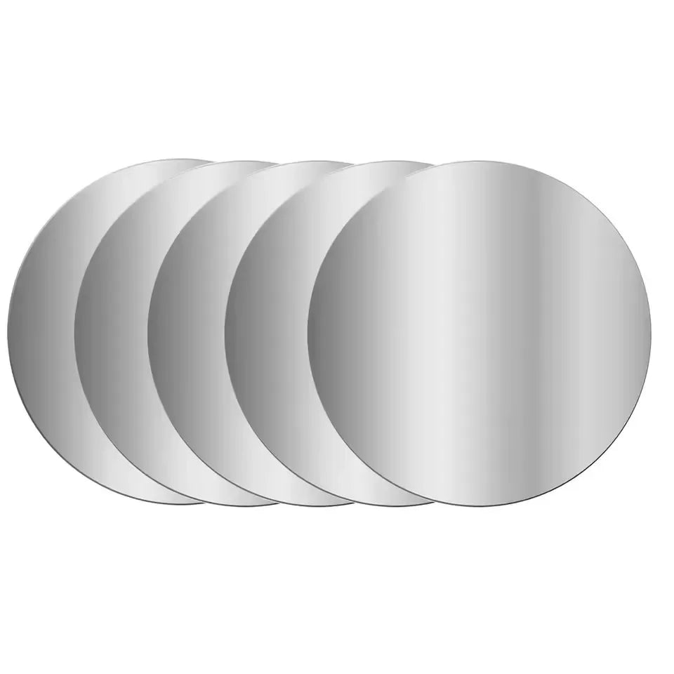 1-5PCS 8CM Magnetic Metal Plate Disk for Mobile Phone Tablet Universal Self Adhesive Iron Disk Patch Sticker for Magnetic Holder