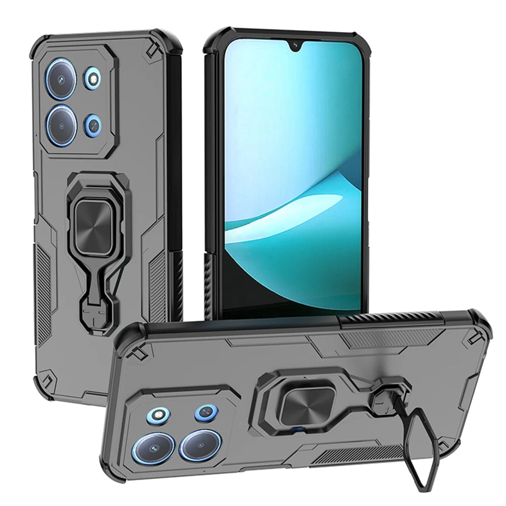 For Xiaomi Redmi 15C 4G 171mm Case Shockproof Armor Magnetic Holder Ring Stand Lens Protect Funda For Redmi15C Redmy 15C 15 C 4G