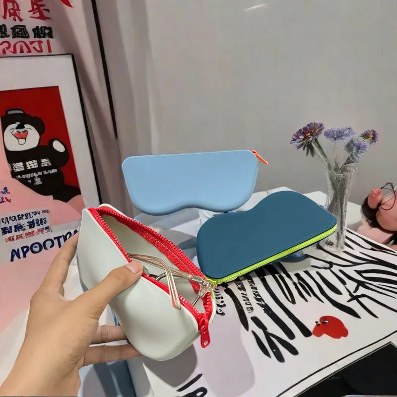 Portable Silicone Glasses Bag Sunglasses Protective Cover Storage Bag Waterproof Myopia Glasses Bag