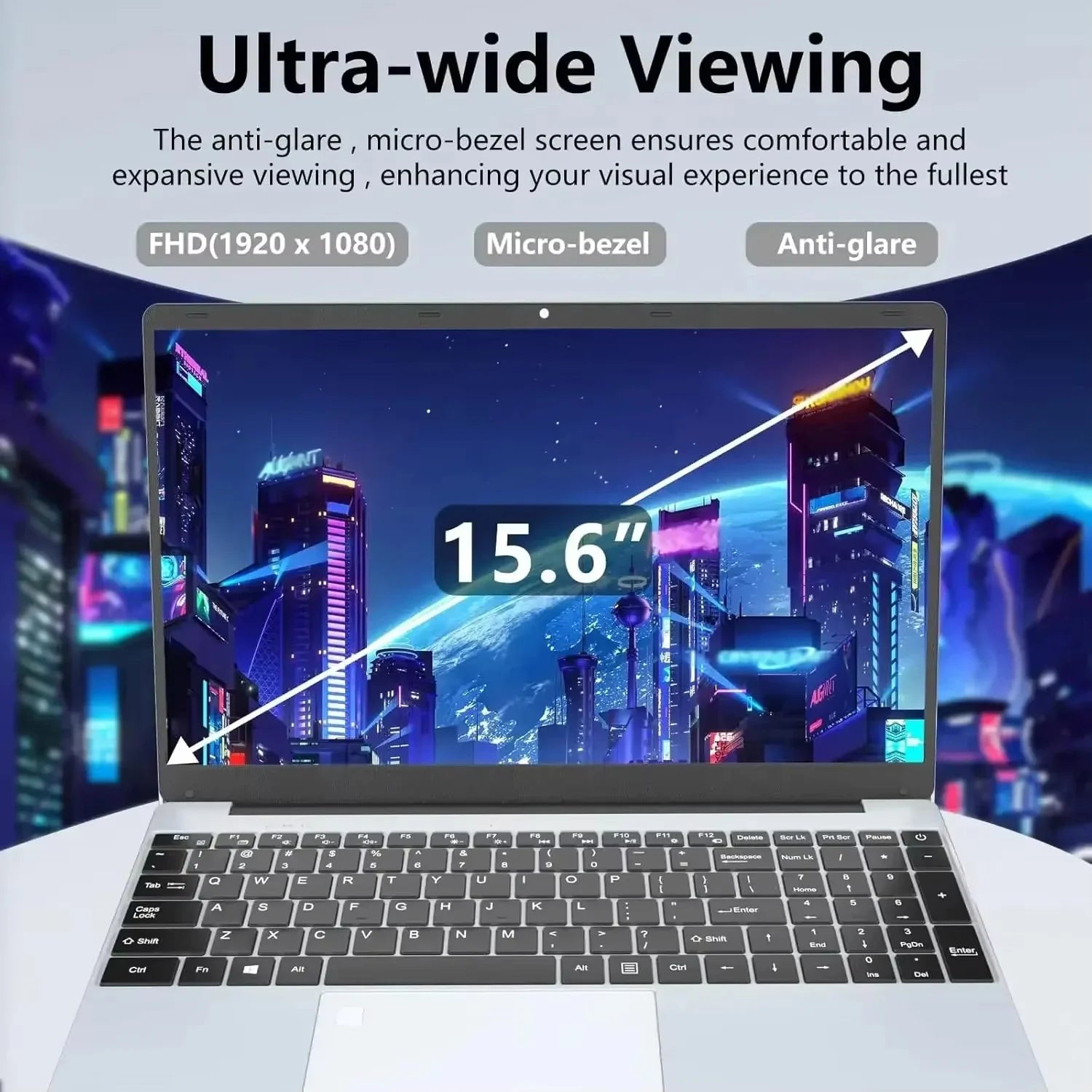 Xiaman 15.6" Ultra Slim Laptop Computer Windows 11 Laptop 16GB RAM 1TB 2TB SSD Intel Celeron N4000 HD Office Study Notebook PC