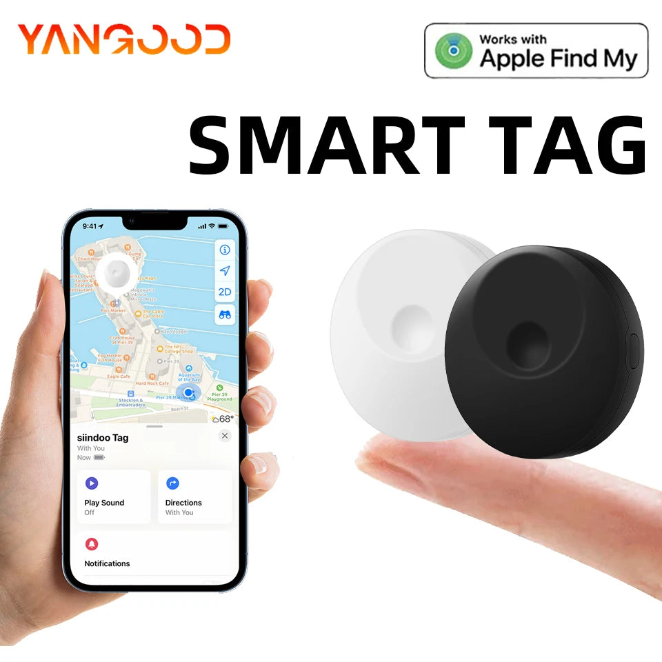 GPS Tag Tracker Find My Mini Bluetooth GPS Long Standby Time Global Accurate Positioning Anti-lost Device Two Colors Available ﻿