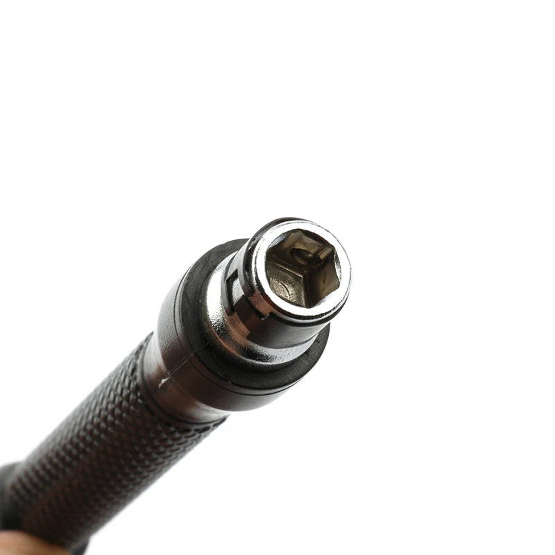 L Type 1/4 Hexagon Screwdriver Bit 90 Degree Double End Handle Black 6.35mm Wrench Tool for Matching Bits Set