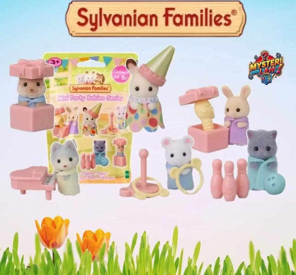 in stock Sylvanian Families Toys Girl Toy Kitchens Mini Baby Party Blind Bags Dolls for Girls Miniature Food Children's Kitchen