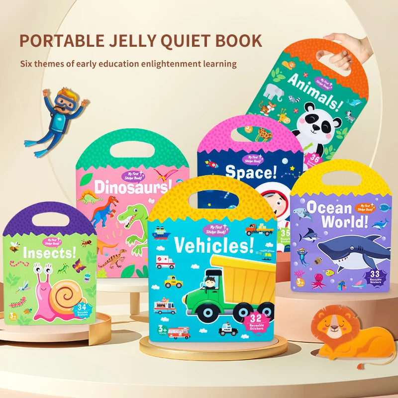 Toy Book Montessori Quiet  Early Educational Toy For Toddler Preschool Activity Busy Board Animal Numbers Matching Puzzle Game