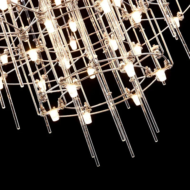Italian living room pendant light modern creative villa hall starry sky light clothing store firefly pendant light