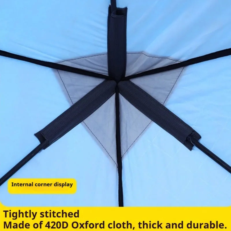 Thickened Winter Fishing Tents Oxford Cloth Windproof Warm Chimney Opening Tents Multifunctional Outdoor Camping Supplies