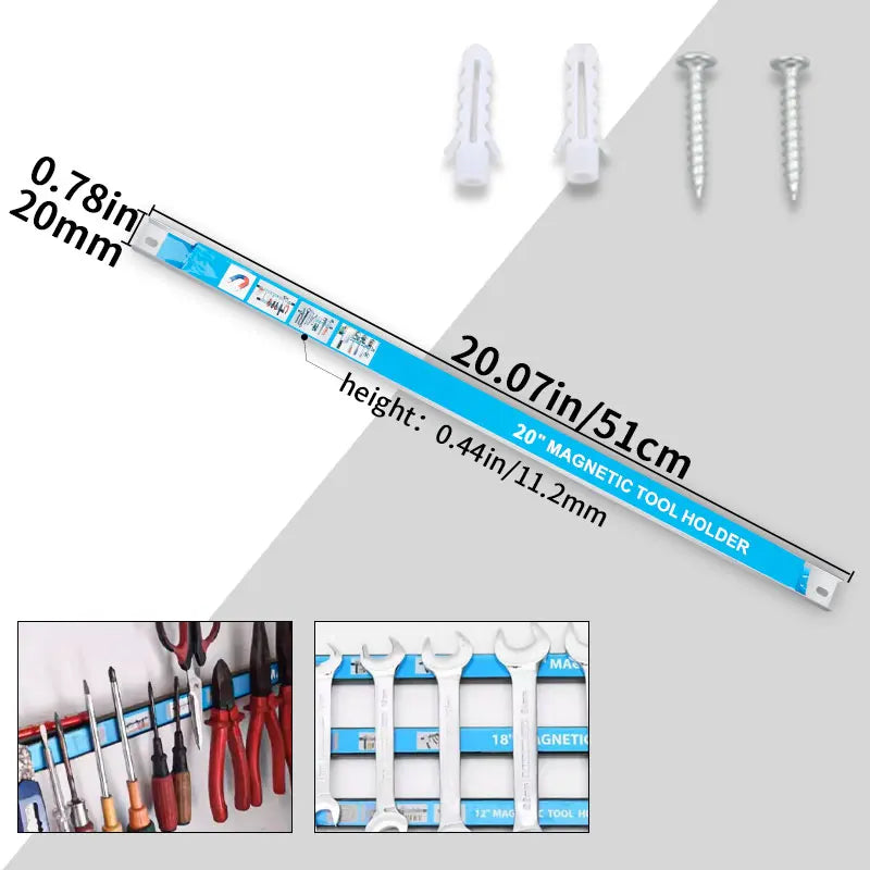 Strong magnetic tool rack hardware kitchenware and iron products storage magnetic force rack magnetic magnet magnetic strip