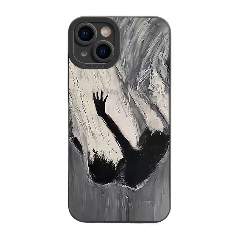 Oil Painting Art Phone Case For iPhone 15 Pro Max 14 13 12 11 Pro Max XS XR X 7 8 14 15 Plus SE 2020 Shockproof Soft Matte Cover