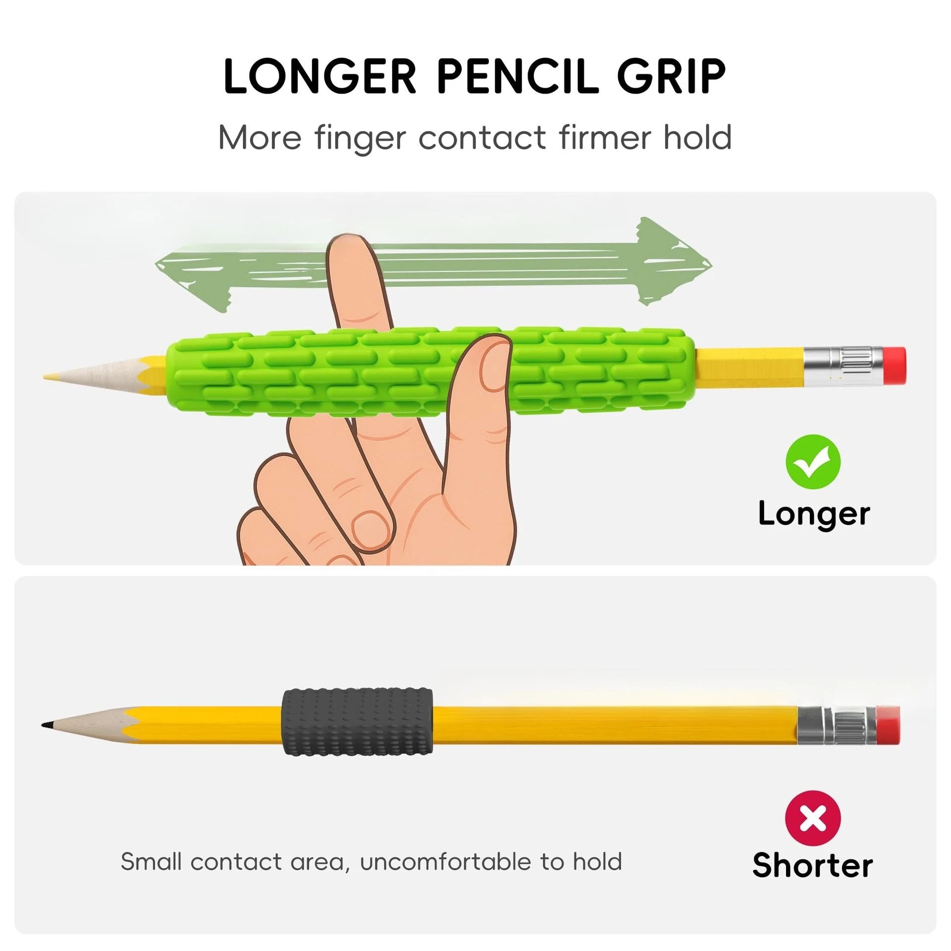 Fashion Creative Hot-selling Fashion 4-piece Textured Silicone Pencil Holder Tactile ADHD and Autism Anxiety Relief
