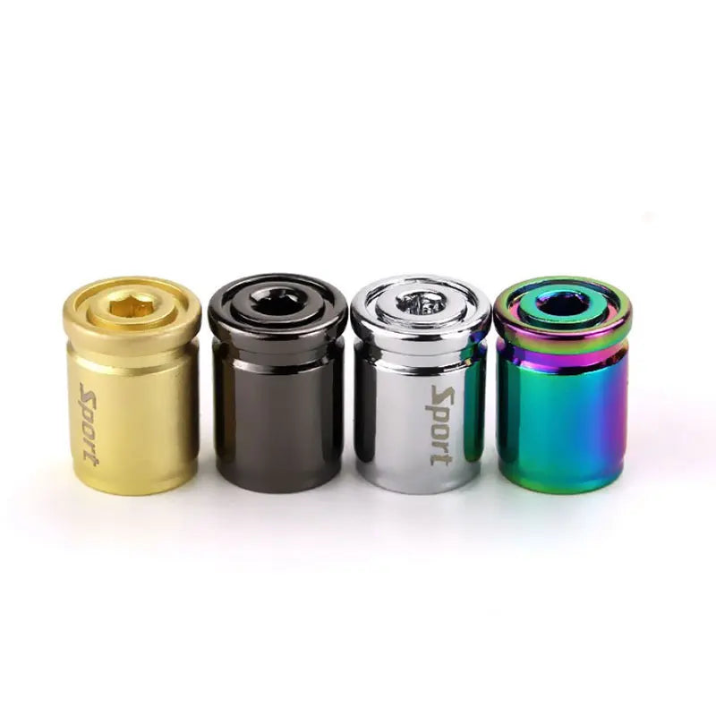 4x Titanium Anti-theft Car Tire Valve Cap Aluminum Sport Exterior Auto Air Caps