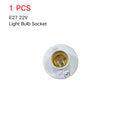 1-6PCS E27 Screw Cap Socket White Ceiling Light Lamp Bulb Fixing Base Stand Light Bulb Holder Lamp Socket For Ceiling Fan