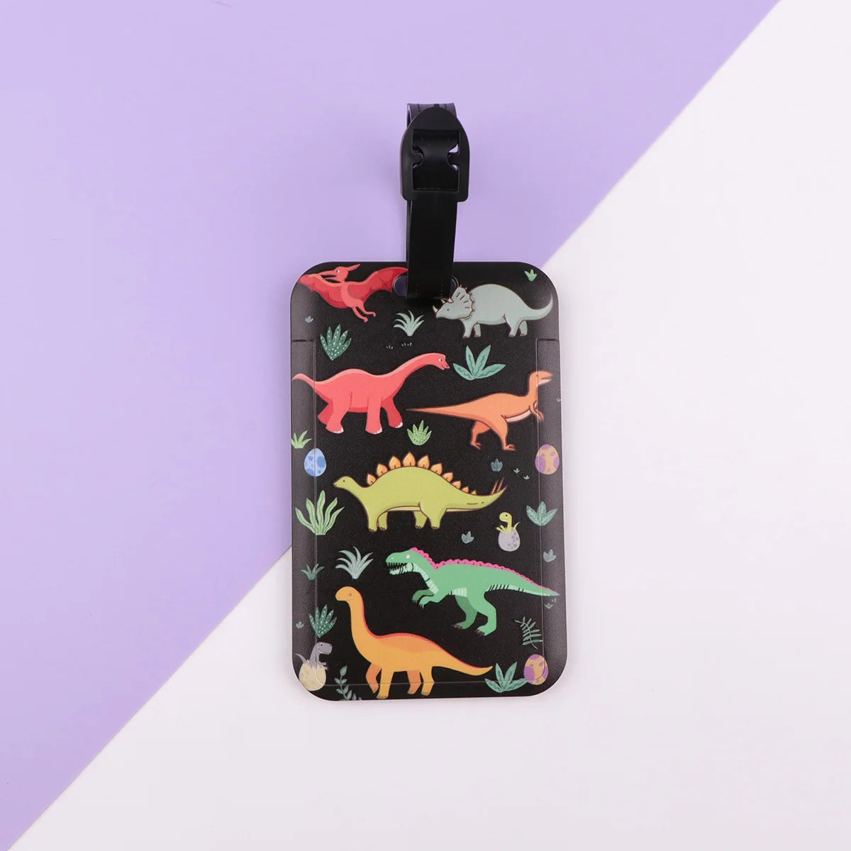 Cute Cats Plastics Baggage Tag Dinosaur Suitcase Backpack Anti-Lost Listing ID Card Holder Fashion Luggage Accessories Gifts