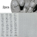 2pcs English Letter Vintage 3D Nail Art Stickers Love Letter Alphabet Vintage Gold Silver Black White Nail Decals DIY Manicures