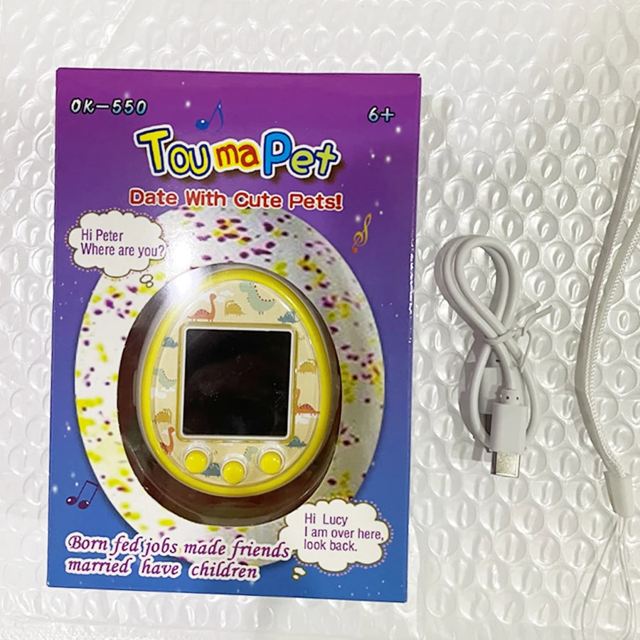 Tamagotchi QPET Virtual Network Electronic Pet Machine HD Colour Screen Game Machine Toy Children's Handheld Game Machine Gift