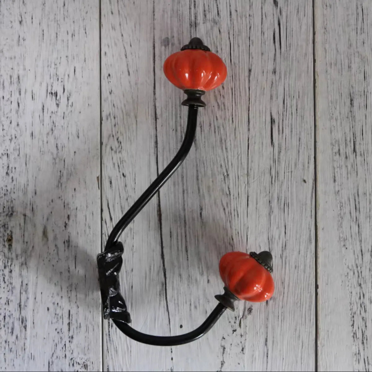Ceramic Pumpkin Wall Mounted Coat Hooks Various Colors Home Decorative Hooks for Hanging Clothes Bags Towel Hangers Curtain Rack