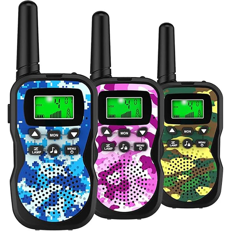 Kids Walkie Talkies with Flashlight and LCD Screen,3 Miles Range Walkie Talkies for Kids Outside Adventures Camping Hiking