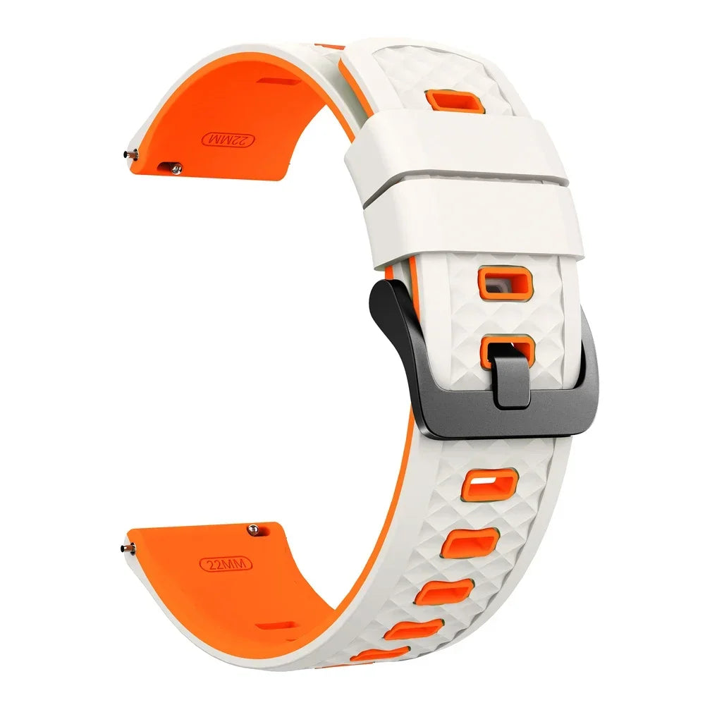 22mm Sport Slicone Strap For OnePlus Watch 3 2 2R 46mm Soft Bracelet For OPPO Watch X X2 4 Pro/Mi Watch 2 Pro S4 S3 S1 Watchband