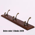 Wall Mounted Solid Wood Coat Rack with Hooks Space Saving Closet Organizer for Hats Jackets Entrance Hallway Decor Furniture