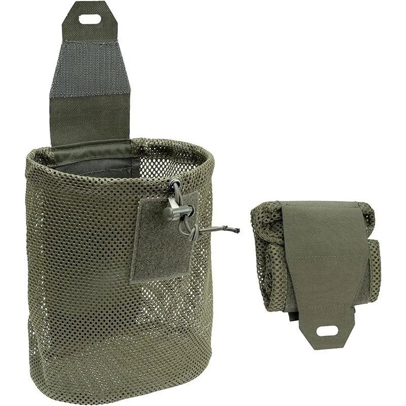 Nylon New Roll-Up Mesh Dump Pouch Magazine Storage Mini Foldable Net Pocket EDC Tactical Outdoor Sport Camping Hunting