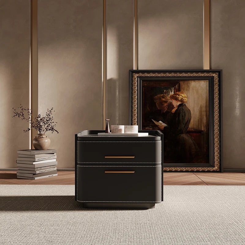 Luxury Storage Nightstand Aesthetic Simple Drawer Italian Bedside Table Trendy Nordic Mesitas De Noche Bedroom Furniture