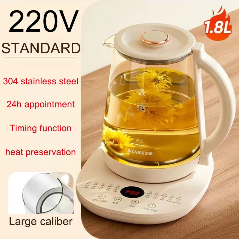 New 2026 220V CHIGO Health 1.8L pot automatic multifunctional tea maker household electric heating kettle CHIGO
