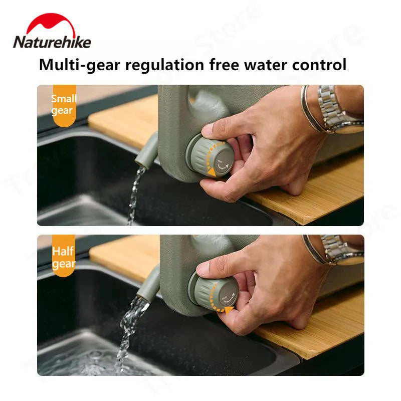 Naturehike Camping Water Bucket 12L/20L Portable Storage Tank Container PE Food Grade Picnic Water Pot With Faucet Outdoor Large