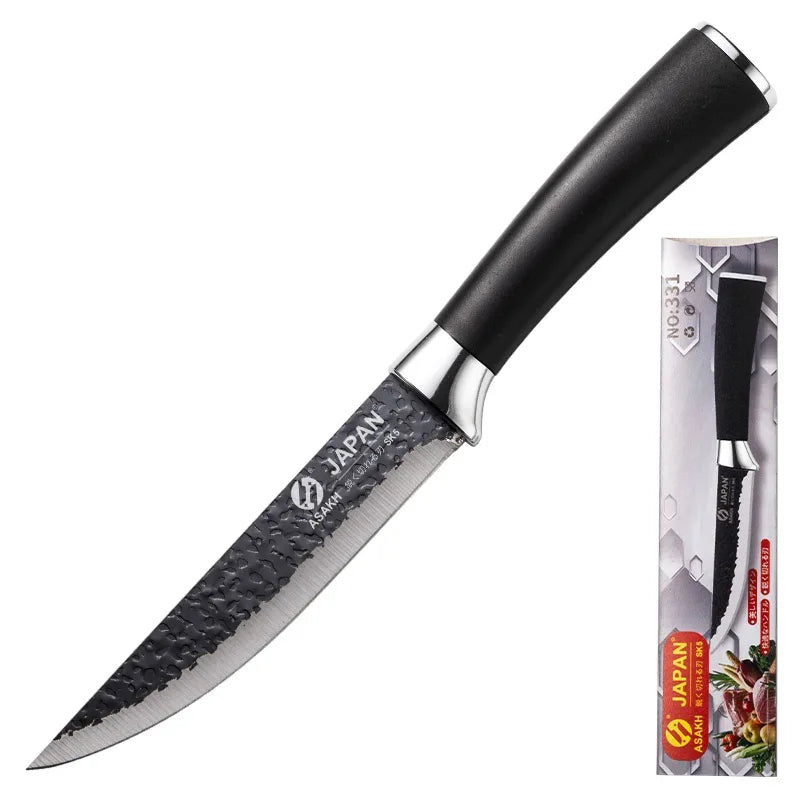 1/2-piece kitchen knife set Japanese stainless steel kitchen knives with nonslip handles sharp for meat cutting and bone removal