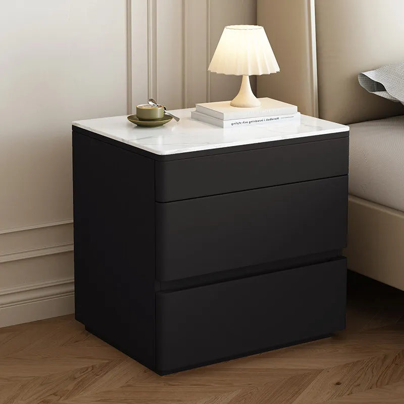 Cream Nordic Bedside Table With Secret Compartment Safe Modern Minimalist Nightstands Rustic Glamour Table De Chevet Furnitures