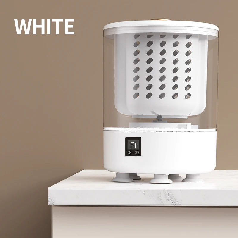 Portable Mini Washing Machine with USB Power and Battery 3L 3-liter 2-in-1 Washer-dryer for Underwear Socks Clothes Cleaning