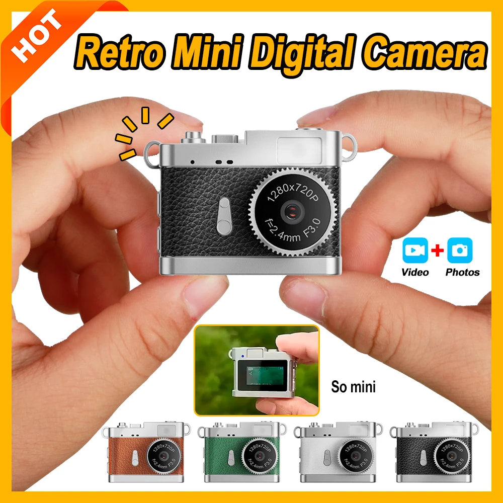 S142 Mini Camera With Screen Indoor Home Outdoor Sport Portable Vintage Very Small Camcorder Video Recorder Support TF Card