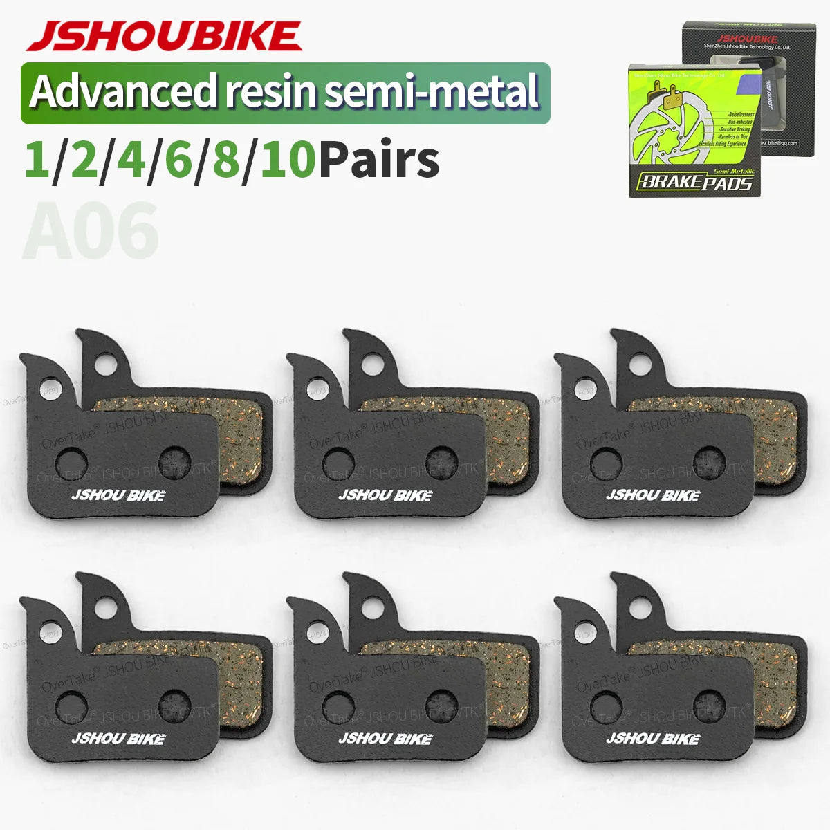 JSHOUBIKE Semi-metal Bicycle brake pads for SRAM Level ULT TLM Red 22 B1 Force 22 CX1 Rival 22 S700 B1 RED ETAP Caliper Sport EX